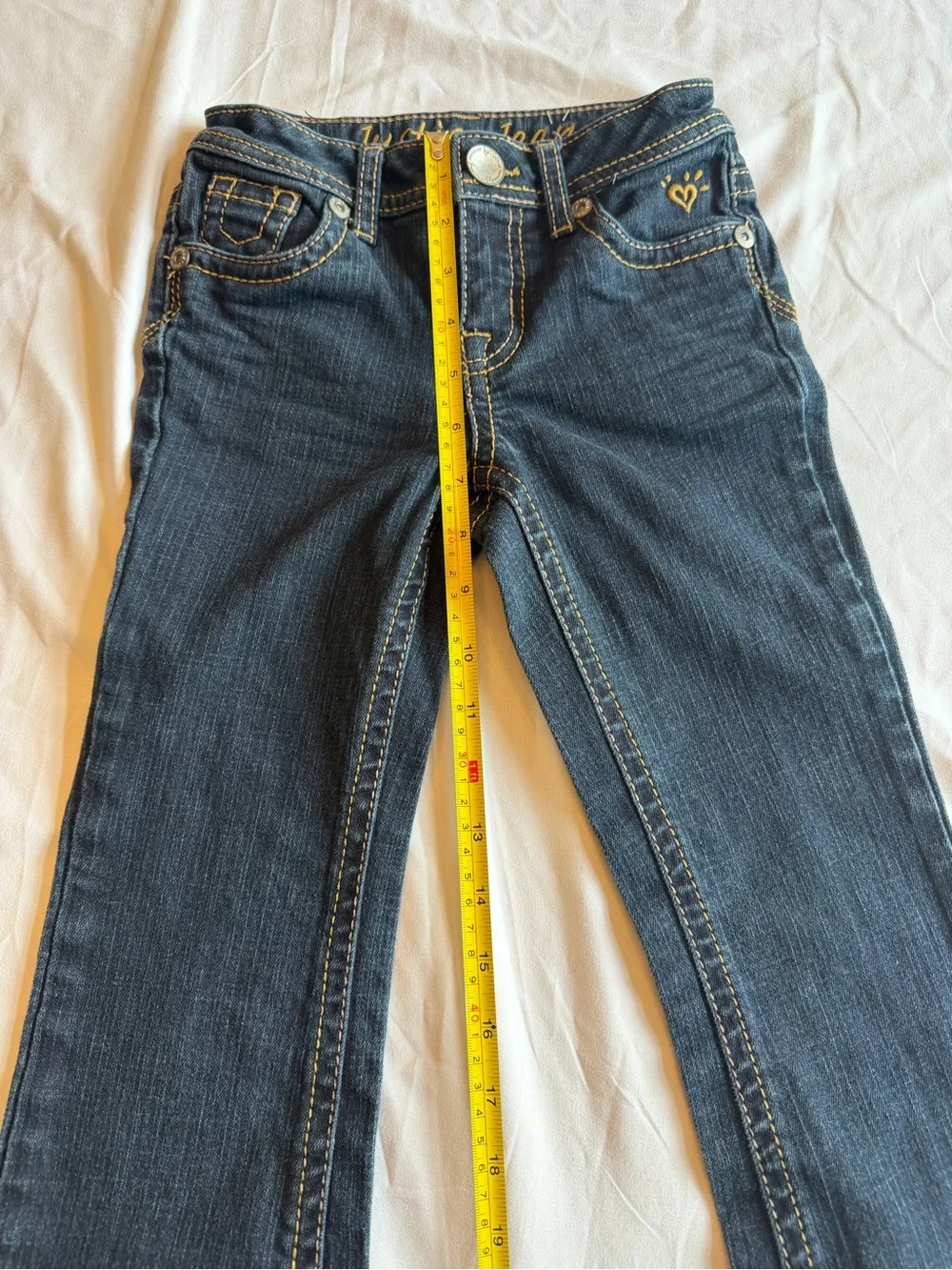 Justice Dark Blue Flare Jeans